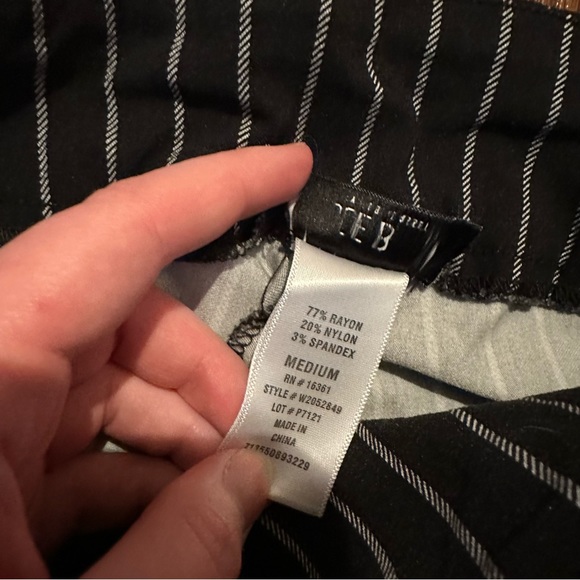 IEB Striped Skinny Work Pant Trouser Slack. No flaws elastic waist - Picture 3 of 3